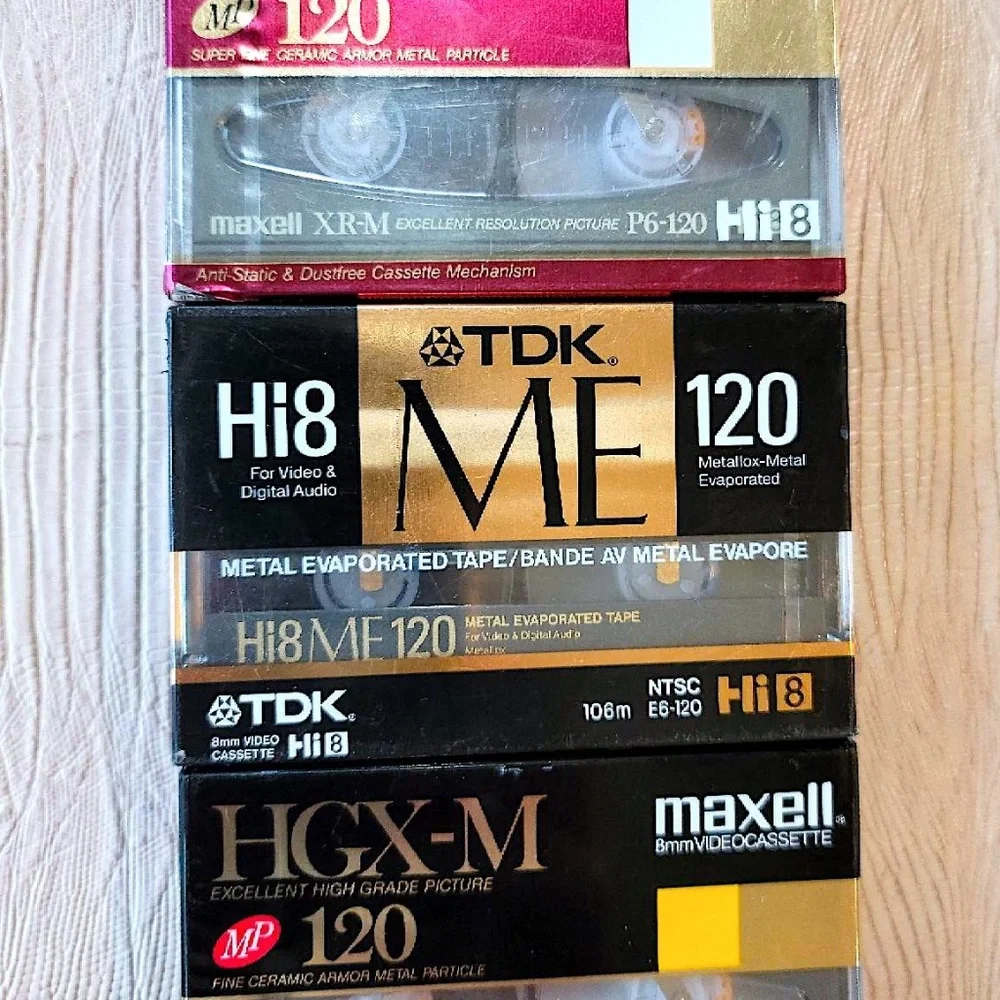 New Hi-Quality METAL 120 Hi8 PROFESSIONAL QUALITY 8MM CAMCORDER VIDEO TAPE